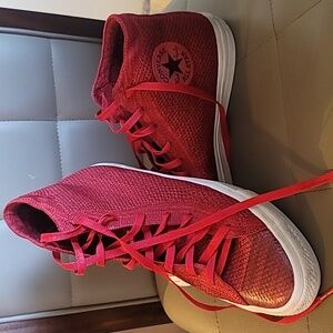 Red Hightop Converse men's 11